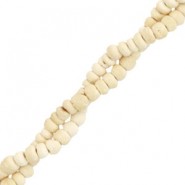 Kokos kralen disc 4mm White